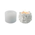 Handmade Flower Candle Jar Mold Reusable Silicone Material 3D Shape Petal Flowerpot Craft Mould Multifunctional Silicone. 
