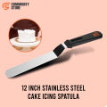 Cake Turntable Set, 11-Inch-High Quality Rotating Cake Turntable, 12 Inch Steel Spatula, 3 Cake Cream Icing Scraper Spatula Set, 10 Disposable Icing Piping Bags, Cake Rotating Turntable, Cake Decorating Supplies – Commodity Store. 