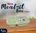 High Quality Lunch Box with three portions/Compartments Large size 1000ml Best Use for Office Gym School Diet Plan ,Household Student Lunch Box Large 1000ml, Lunch Box with three portions/Compartments. 