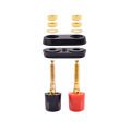 1PCS - Banana Plugs Couple Terminals Red Black Wire Connector For Audio Speaker. 