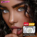 ZEBF--UYAAI Color Contact Lenses Gray Blue Brown Natural Two-piece Color Lens Eyes for Yearly Use. 
