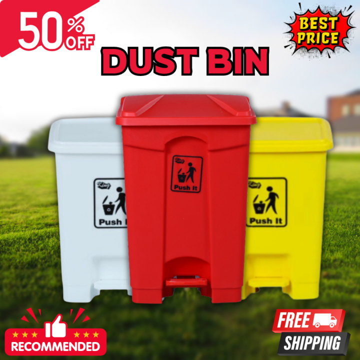 PUSH IT - Dustbin - Garbage Bag - Plastic -Best Quality Bins  -Waste Bin -Dustbin For Kitchen, Room, Office, Home,