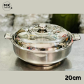 Hot Pot 3-Piece Set  | Rex Premium Quality Stainless Steel Hot Pot 3-Piece Set with Side Lock - Double Body, 2L, 3L, 5L Capacity, Hot/Cold Food Warmer, Export Quality. 