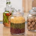 Glass Jar - 2200ml Big Size Tea Coffee & Grocery Jar - Food Storage Containers - Mason Jars - Jars for Kitchen - Sugar Container Pickle jar for Cookie with Airtight for Dried Masala - Kitchen & Dining Kitchen Storage & Accessories Kitchen Canisters & Jars. 