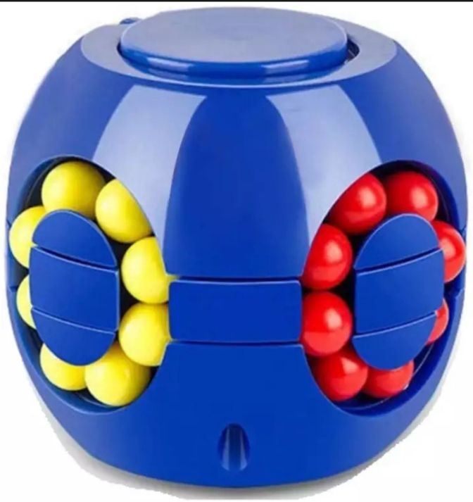 Hot Stress Release Rotating Magic Beans, Hand-Eye Coordination Finger Fidget Puzzle Bean Game for Boys and Girls