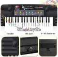 Electronic Piano Keyboard with Mini Microphone- 37 Keys Portable Keyboard Educational Musical Toy Interactive Teaching. 
