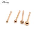 Alisouy 1PC Nose Studs Bar 316L Stainless Steel Ball Nose Piercing Pin Earrings Women Nose Rings Fashion Body Jewelry. 