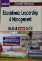 Educational Leadership And Management B.Ed Book Code 8605 | AIOU Syllabus Based | Solved Assignments, Previous Papers ; Objective/Subjective Questions. 