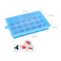 15 Cube Tray Easy Push Pop out Square Silicon Ice Cubes Tray. 