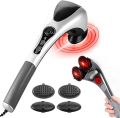 Blueidea Double Head Full Body Massager BLD2000 Full Body Hand Held Double Full Body Hand Held Double Headed Massage Machine Massage Hammer Infrared Massager Handheld Deep Tissue Massager Electric Double Head Massager for Muscles Back Foot Neck Shoulder. 