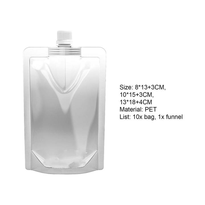 Liquid Spout Bags Craftmanship Refillable Empty Squeeze Pouch