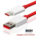 Dash Charge Type C Cable for One Plus 5,5T,6,6T & 7 Red. 