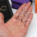 925 Sterling Silver Small Hoop Earrings For Women Ear Bone Hoop Simple Mini Small Round Circle Earrings Silver Earrings Hoop. 