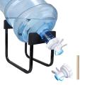 Water Dispenser Stand, Portable Stainless Steel Water Jug Stand  Water Bottle Stand Rack with Water Spouts Dispenser. 
