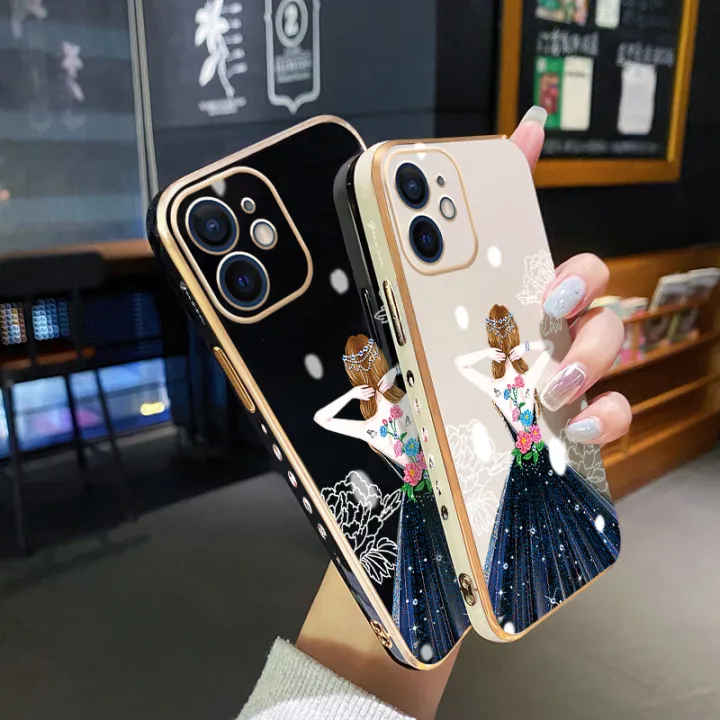 chenyyka%20For%20OPPO%20A92%20Case%20Plating%20Side%20Edge%20Square%20New%20Design%20Clear%20Princess%20Girl%20Phone%20Cases%20Pattern%20Silicone%20Casing%20Full%20Back%20Cover%20Camera%20Protect%20Shockproof%20Softcase%20-%20Image%203
