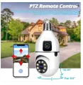 WiFi Camera Single Dual And 3 With 2MP 1080P 360° Rotation View Outdoor Wireless Security Camera - Smart CCTV Wifi Camera Home Security Outdoor Camera - Two Way Audio Night Vision Camera & Auto Tracking Camera Motion. 