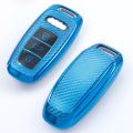 【shenggangshangmao001】TPU Key Case Ring Audi A8 E-tron C8 D5 2019 2020 Car Key Cover Holder Car Accessories. 