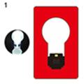 Portable Ultra-thin Mini LED Wallet Pocket Credit Card Size Lamp Night Light. 