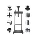PakJAStore TL-1700 Mobile TV Bracket, Rooling TV Stand with Wheels for 32 to 70 Inch LCD LED OLED  (Black). 