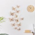 3D Golden/Silver and demanded color Butterfly Mirror Wall Sticker Home Decoration (PACK OF 12). 