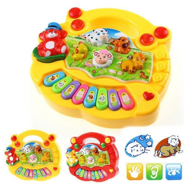 Baby Kids Musical Educational Piano Animal Farm Developmental Music Toys for Children Gift