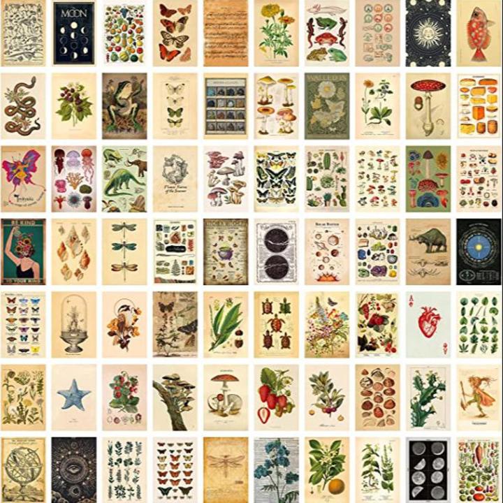 vintage aesthetic photocards 50 PCS wall collage kit for wall decorate 4x6" glossy prints customise available