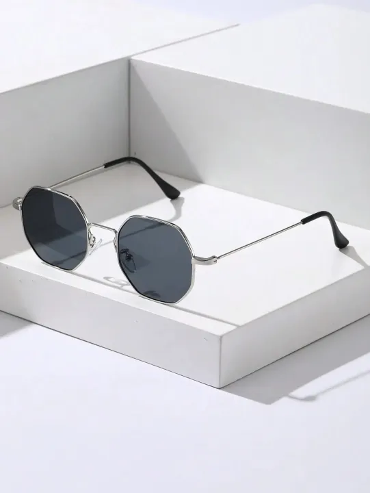 Eldorado%20Trendy%20Metal%20Frame%20Sunglasses/%20Retro%20Polygon%20Gradient%20Mirror%20Sunscreen%20Sunglasses%20-%20Image%208