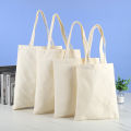 Reusable Large Capacity Canvas Shopping Bags Folding Eco-friendly Cotton Tote Bags DIY Shoulder Bag Grocery Handbag. 
