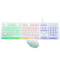 AOC KM100 Cool Backlit Keyboard and Mouse Combo Ergonomic Waterproof Keyboard Color Backlight for Computer PC Laptop  Extra 2% Off. 