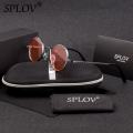 SPLOV Vintage Rap Sunglasses Men Women Steam Punk Style Hip-Hop Small Round Metal Frame Eyewear Retro Gafas De Sol With Case. 