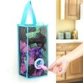 Plastic Shopping Bag Storage Basket Kitchen Organizer Reusable Grocery and Garbage Bag Holder. 
