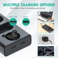 LP-E12 Canon Camera Battery Dual Charger USB Power Bank Supported EOS M EOS M2 EOS M10 EOS M50 EOS M50 Mark II EOS M100 EOS M200 100D. 