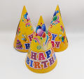 HAPPY BIRTHDAY PARTY CAPS BEAUTIFUL COLORS BIRTHDAY CAPS PACK OF 10. 