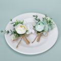 Boutonniere Corsage No Watering Colorful Rose Buttonhole Flower Decor. 