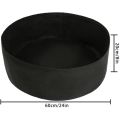 2X Raised Garden Bed Fabric Raised Planting Bed Garden Grow Bag for Herb Flower Vegetable Plants Dia 24 Inch x 8 Inch. 
