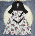 Dealistan Eid Collection Digital Printed Maxi Dress With Coat For Girls & Women | Designer 2Pc Maxi Coat Set | Latest Trendy Eid Party Wear | Beautiful Multicolour | Premium Quality | All Sizes Available | New Arrival Pakistan. 
