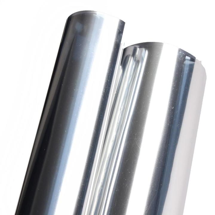 2M Silver Solar Reflective Window Film Paper Insulation Stickers One Way Mirror