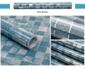 60x200cm Mosaic Wall Paper Waterproof Heat Resistant Self Adhesive Anti Oil Kitchen Wallpaper Marble Sheet for Kitchen. 