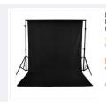 1 x 5ft x 10ft Backdrop Chroma Key Black Colour Studio Video Photo Background Removing Backdrop For Studio Photo. 