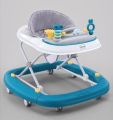 Babyhug 2 In 1 Multifunctional Baby Walker Cum Rocker With 3 Level Height Adjustment & Musical Play Tray - Blue. 