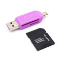 1PC Random Color 2 In 1 USB 2.0 OTG Memory Card Reader Adapter Universal USB TF Card Reader For Phone Computer Laptop. 