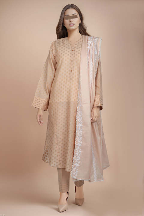 Saya 1 Piece Dupatta For Women and Girls - Fabric: Cotton - Colour: Pink - Designcode: WASD-114