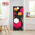 Royal White Rose Fridge Stickers 3D Self-Adhesive Vinyl Waterproof Door Wrap. 