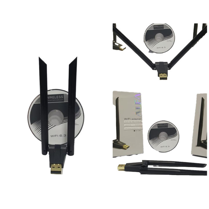 Alfa Wifi Usb W136 3dbi Rtl 8192 Dual Antena 300 Mb double antina - wifi adapter for pc long range - wifi adater for pc - wifi usb MIT