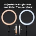 Lume Cube LED Ring Light for Videos, Selfies, Live Streaming |18” Circle Light with Stand, Phone Holder, and Camera Mount | Portable + 6.5 ft Tripod Stand and Travel Case  a218 tripoddd c. 