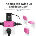 Rotating Wall Socket Flat Pin - 3 In 1 Extension | 180 Degree china plug |Multi Socket 180 Degree Extension Mini Shape (1500W) |3 Way Flat Wall Adapter|180 Degree Rotatable Plug | China Plug. 