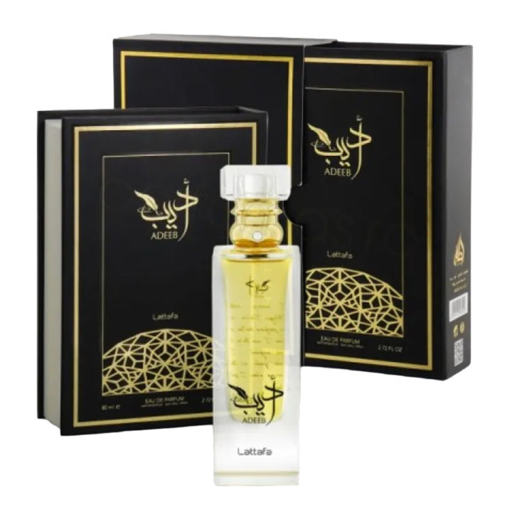Lattafa Perfumes Adeeb Eau de Parfum 80ml by Lattafa Perfume Spray