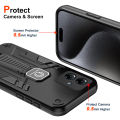 For Motorola Moto G14 Case Hard With Stand Magnetic Shockproof Protective Back Cover Case. 