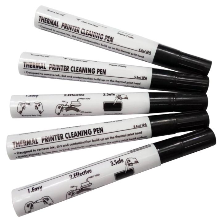 5 Pcs Thermal Printer Cleaning Pen Electronic Face Sheet Print Head Cleaning Pen 20CB