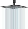Large Square Shower Head Stainless Steel 6 Inches Pressurize Thickened Pressurized Rotatable Rainfall Shower Head Bathroom Top Spray Head overhead rain shower head only. 